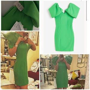 LIMITED EDITION H & M Green bodycon dress 👗 formal gala date night NEW 🆕